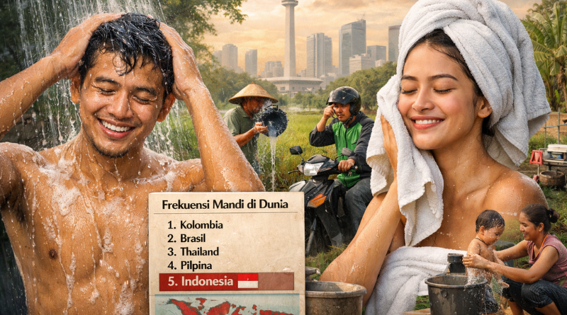 Rajin Mandi! Indonesia Duduki Posisi Kelima Dunia