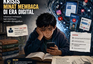 Kurangnya Minat Membaca di Era Digital, Ancaman Nyata bagi Kualitas Generasi Masa Depan
